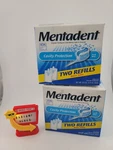 Mentadent Fluoride Toothpaste Freshing Mint W/ Baking Soda & Peroxide Refills X4. Fixed Price $65.00.