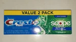 Crest Plus Complete Scope Outlast Whitening Toothpaste, 5.4 Oz Each 2 Pack New!. Fixed Price $8.99.