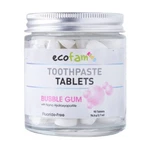 Ecofam Kids Toothpaste Tablets - 90 Bubble Gum Tabs Zero Waste Glass Jar. Fixed Price $14.99.