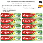 Colgate Herbal White Natural Whitening Toothpaste Bright Smile 10x75ml. Fixed Price $104.49.