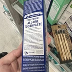 Dr. Bronner's Peppermint Fluoride-free Toothpaste Vegan Natural Ingredients. Fixed Price $10.99.
