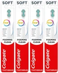 4 Colgate Foaming Clean Toothbrush, Soft Bristle, Assorted Colors. Fixed Price $19.99.