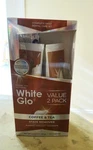White Glo Coffee & Tea Stain Removing Tooth Paste 2 Pack 5.2x2 + Toothbrush. Fixed Price $12.50.