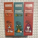 Nohoo Children's Foam Toothpaste 3 Pack Strawberry Cantaloupe Orange Fluoride-f. Fixed Price $15.00.