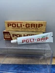 Vintage Poli-grip Denture Adhesive Cream Fresh Mint Taste Lot Of 2 New Tubes. Fixed Price $29.95.