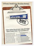 Ultra Brite Toothpaste Colgate-palmolive Vintage 1972 Full-page Magazine Ad. Fixed Price $7.28.