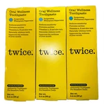 3x Twice Oral Wellness Toothpaste 3.4oz Invigorating Wintergreen Peppermint New. Fixed Price $26.97.
