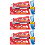 Anti-cavity Fluoride Toothpaste - Free Soft Toothbrush 6.4oz (181g) (pack Of 3). Fixed Price $15.99.
