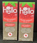 Hello Kids Toothpaste, Wild Strawberry Flavor 2 Pack. Fixed Price $18.89.