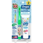 Orajel Kids Cocomelon Fluoride-free Training Toothpaste With Brush, (set Of 2.... Fixed Price $12.31.