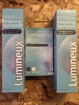 Lumineux Teeth Whitening Duo Set - 14 Strips & Two 3.75oz Toothpaste Tubes. Fixed Price $24.97.