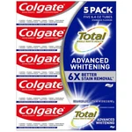 Colgate Total Advanced Whitening Toothpaste, 6.4 Oz, 5-pack Vegan Gluten. Fixed Price $29.63.