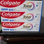 Colgate Total Active Prevention Whitening Fluoride Toothpaste 6.0 Oz 3-pack. Fixed Price $15.00.