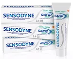 Sensodyne Sensitive Toothpaste Rapid Relief Extra Fresh 3.4 Oz Pack Of 3. Fixed Price $34.95.