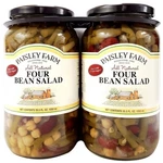 Paisley Farm Four Bean Salad, 35.5 Fl Oz Glass Jars, 2-pack. Fixed Price $29.99.
