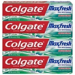 Colgate Max Fresh Toothpaste With Breath Strips Pack Of 4 Clean Mint 6 Ounces. Fixed Price $23.19.