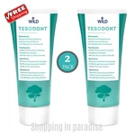Wild Tebodont Toothpaste 75ml. Fluoride Free. Pack Of 2 Made In Swiss. Exp 04/29. Fixed Price $39.88.