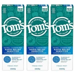 3pk Toms Of Maine Fluoride Free Rapid Relief Sensitive Toothpaste Fresh Mint 4. Fixed Price $33.97.