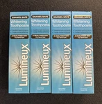 4pk Lumineux Whitening Toothpaste 3.75oz Fluoride-free Exp: 2027. Fixed Price $33.99.
