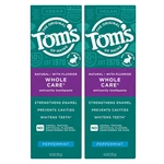 Toms Of Maine Natural Fluoride-free Whole Care Toothpaste 4.5oz (lot 2). Fixed Price $19.99.