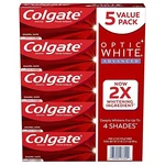 Colgate Optic White Advanced Teeth Whitening Toothpaste, (4.2 Oz., 5 Pk.). Fixed Price $27.00.