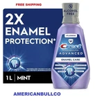 Crest Pro-health Advanced Alcohol Free Enamel Mouthwash Mint 33.8 Fl Oz. Fixed Price $14.20.