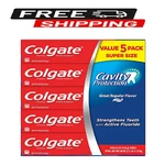 Colgate Cavity Protection Toothpaste With Fluoride, Regular Flavor, 8 Oz., 5 Pk.. Fixed Price $19.95.