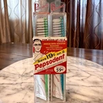 2 Pack! Vintage 1963 Sealed Pepsodent Child's Toothbrush & Toothpaste Case Mcm. Fixed Price $39.50.