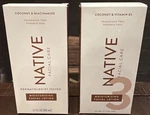 2 Pack: Native Moisturizing Facial Lotion Coconut & Vitamin B3 1.7 Oz. Fixed Price $19.99.