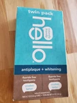 Hello Antiplaque + Whitening Toothpaste, Peppermint, 4.7oz 2 Pack. Fixed Price $13.76.