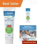 Safe Swallow Dr. Brown S 1.4oz Baby Toothpaste - Fluoride-free Strawberry Flavor. Fixed Price $7.99.