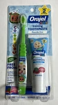 Orajel Kids Training Toothpaste Fluoride Free-toothbrush & 1oz. Fixed Price $7.00.
