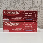 (3) Colgate Optic White Stain Fighter Toothpaste Baking Soda Mint Paste 4.2 Oz. Fixed Price $8.54.