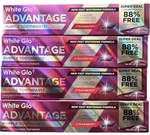 4x White Glo Advantage Strawberry Flavor Purple Whitening Toothpaste. Fixed Price $21.28.