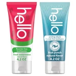 Kids Toothpaste Fluoride Free 4.2 Oz Pack Of 2 Shark Watermelon Hello Smiling. Fixed Price $20.00.