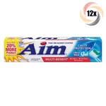 12x Packs Aim Multi Benefit Cavity Protection Ultra Mint Gel Toothpaste 5.5oz. Fixed Price $45.57.