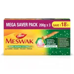 Dabur Meswak Toothpaste Natural 200g (pack Of 3). Fixed Price $16.80.