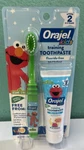 Orajel Kids Elmo Training Toothpaste For Toddlers Banana Apple 1oz & Toothbrush. Fixed Price $8.99.