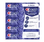 Crest 3d White Pro Advanced Whitening Toothpaste 5x 5.2oz Tubes. Fixed Price $25.99.