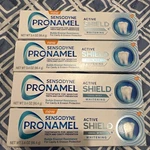 Sensodyne Pronamel Toothpaste Active Shield Cool Mint Whitening 3.4oz 4pack. Fixed Price $28.99.