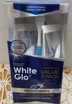 White Glo Instant Gel Twin Two Pack 2 X 5.2 Oz + 1 Toothbrush Nib. Fixed Price $21.77.