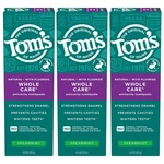 Toms Of Maine Whole Care Natural Toothpaste With Fluoride, Spearmint, 4 Ounce.... Fixed Price $27.89.
