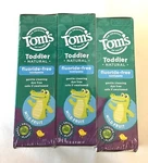 Toms Of Main Toddler Flouride-free Toothpaste Mild Fruit Flavor 1.75oz, Lot 3. Fixed Price $21.50.