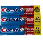 Crest Complete Plus Anticavity Cinnamon Toothpaste - 2.3 Oz (65g) Pack Of 3. Fixed Price $15.49.