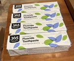 4 New 365 Whole Foods Market Fluoride Cavity Fighting Whitening Toothpaste C1. Fixed Price $25.00.