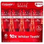 4 Colgate Optic White Renewal 10x Whiter Teeth Whitening Toothpaste Exp. 6/25. Fixed Price $19.99.