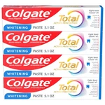Colgate Total Whitening Toothpaste Paste, 5.1 Oz, 4 Fl Oz (pack Of 4). Fixed Price $28.90.
