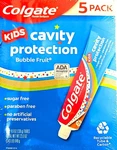 Colgate Kid's Cavity Protection Toothpaste Bubble Fruit 5 Pack 5x4.6 Oz 02/2027. Fixed Price $18.80.