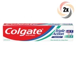 2x Packs Colgate Triple Action Benefits Original Mint Toothpaste 4oz. Fixed Price $14.99.