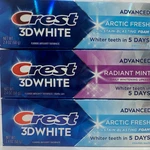 Crest 3d White Arctic Fresh/radiant Mint Toothpaste Enamel Safe 2.4 Oz 3pk. Fixed Price $14.99.